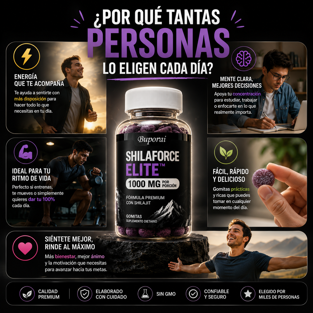ShilaForce Elite™ – Energía Natural • Enfoque Diario • Vitalidad Superior